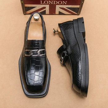 Мужские Кожаные Оксфордские Удобные Модельные Туфли Originals На шнуровке, Официальные Деловые Повседневные Туфли-Дерби для Мужчин